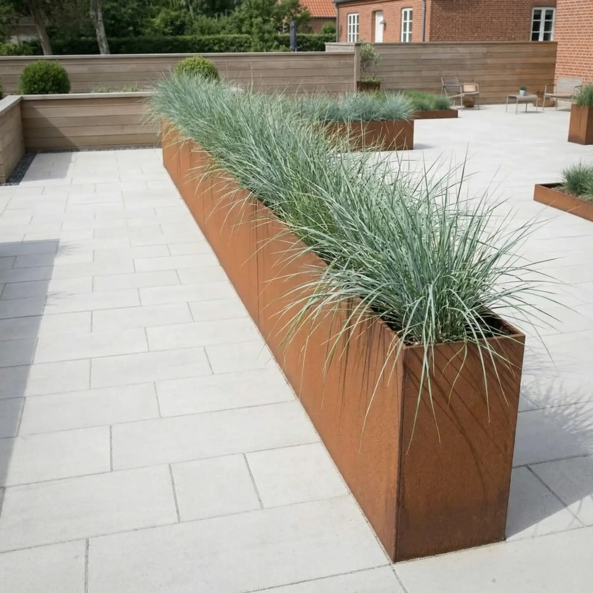 Højbed efter mål i cortenstål | Design selv dit højbed